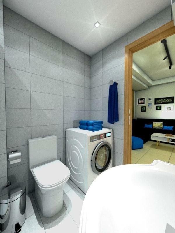 Blue - Comfy Center Rodos Apartment Asgourou Luaran gambar